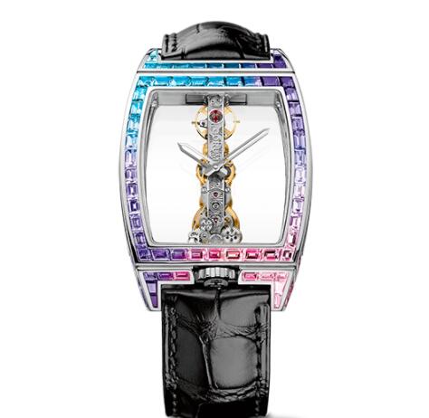 Replica Corum Golden Bridge Classic White Gold Baguette Watch B113/02955 - 113.310.69/0F01 0000G